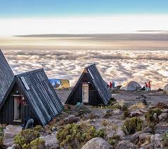 A-frame huts on the Marangu Route